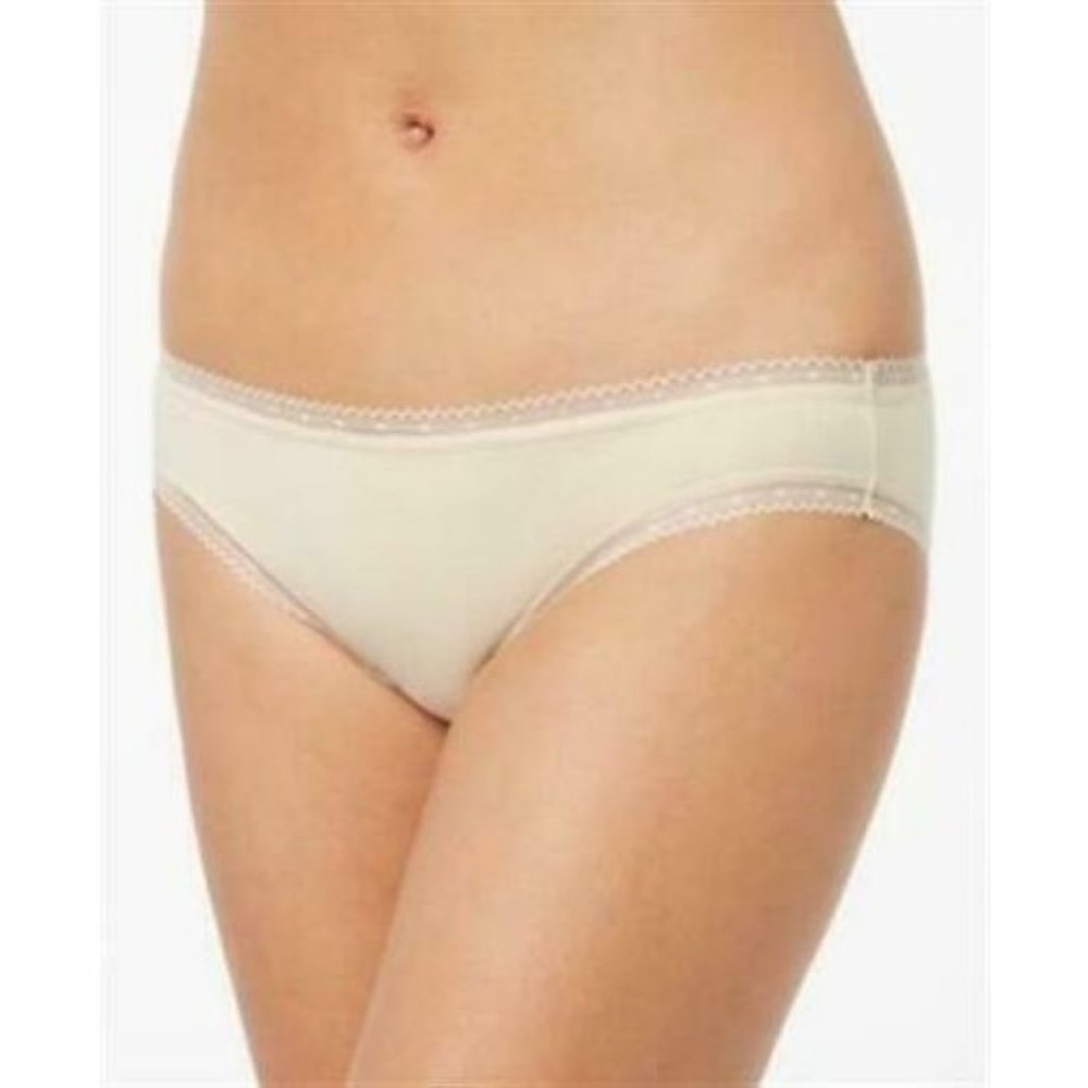 Charter‎ Club Pretty Cotton Thong Underwear Panty Spiced Almond Small